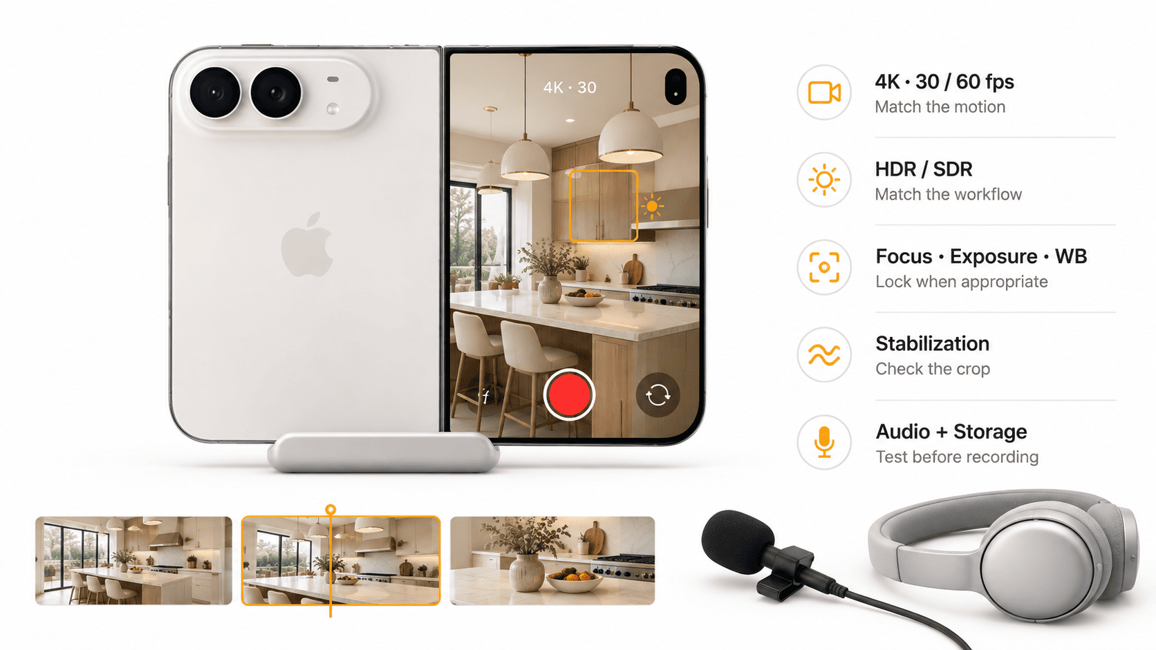 Iphone duo camera settings for videos